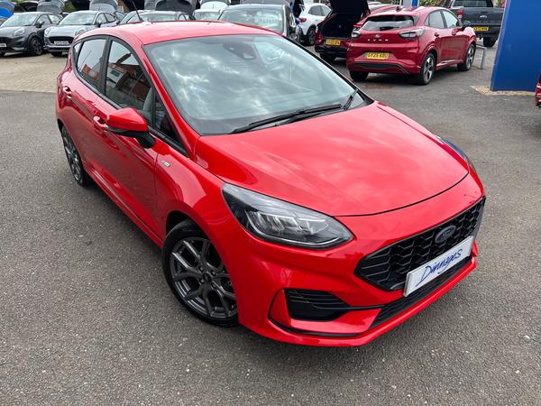 Used 2022 Ford Fiesta 1.0T EcoBoost MHEV ST-Line Edition Hatchback 5dr Petrol Manual Euro 6 (s/s) (155 ps) at Dinnages