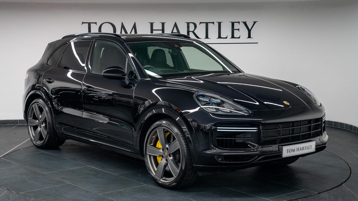 Used 2020 Porsche Cayenne Turbo S E-Hybrid Jet Black Metallic at Tom Hartley