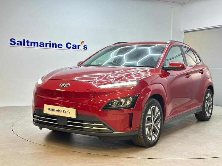 Used 2022 Hyundai KONA 64kWh Ultimate SUV 5dr Electric Auto (10.5kW Charger) (204 ps) Ultimate Red at #sitename#