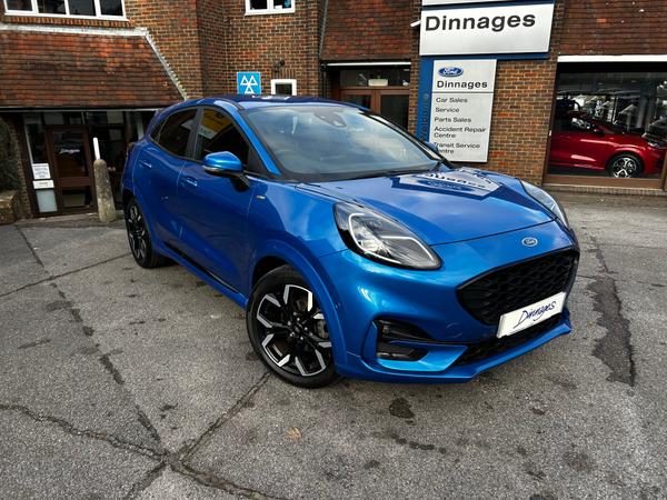 Used 2020 Ford Puma 1.0T EcoBoost MHEV ST-Line X First Edition SUV 5dr Petrol Manual Euro 6 (s/s) (125 ps) Desert Island Blue at Dinnages