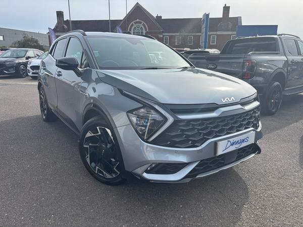 Used 2022 Kia Sportage 1.6 T-GDi GT-Line SUV 5dr Petrol Manual Euro 6 (s/s) (148 bhp) Lunar Silver at Dinnages