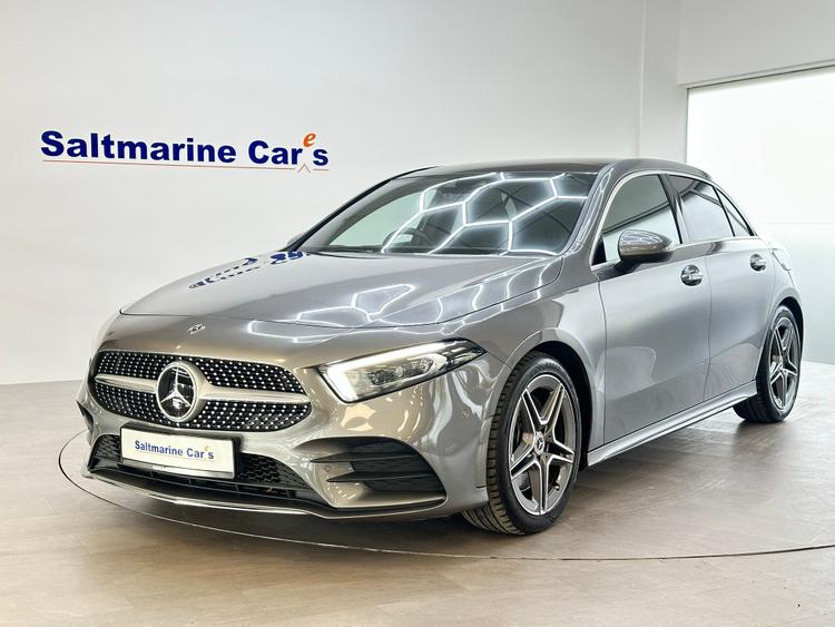 Used 2019 Mercedes-Benz A Class 2.0 A250 AMG Line (Premium Plus 2) Hatchback 5dr Petrol 7G-DCT Euro 6 (s/s) (224 ps) Mountain Grey at #sitename#