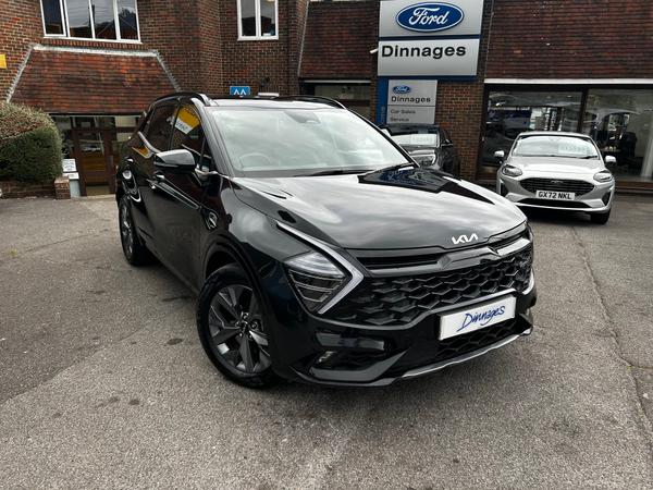 Used 2024 Kia Sportage 1.6 h T-GDi GT-Line S SUV 5dr Petrol Hybrid Auto AWD Euro 6 (s/s) (207 bhp) Black at Dinnages