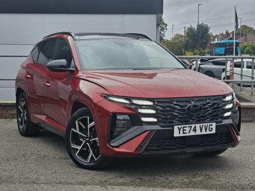 Used 2024 Hyundai TUCSON 1.6 T-GDi N Line S SUV 5dr Petrol Hybrid Auto 4WD Euro 6 (s/s) (215 ps) Red at Piccadilly Motors
