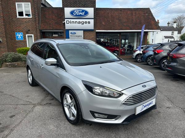 Used 2017 Ford Focus 1.5 TDCi Titanium Estate 5dr Diesel Manual Euro 6 (s/s) (120 ps) Moondust Silver at Dinnages