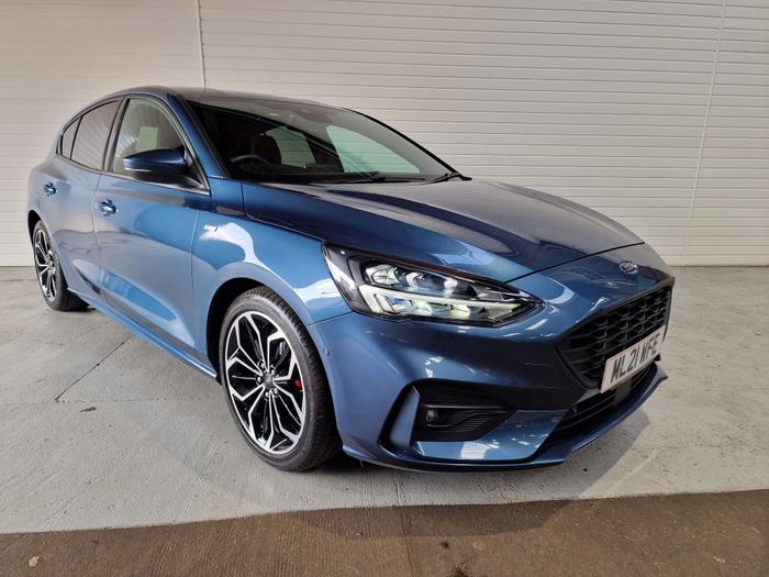 Used 2021 Ford FOCUS ST-LINE X EDITION MHEV BLUE at Windsors of Wallasey