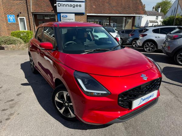 Used 2025 Suzuki Swift 1.2 MHEV Ultra Hatchback 5dr Petrol Hybrid Manual ALLGRIP Euro 6 (s/s) (82 ps) Burning Red at Dinnages