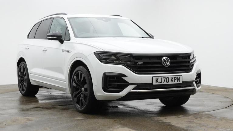 Used 2020 Volkswagen Touareg 3.0 TSI V6 Black Edition SUV 5dr Petrol Tiptronic 4Motion Euro 6 (s/s) (340 ps) White at JCT600