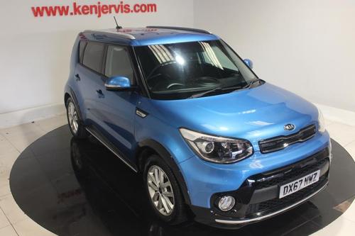 Used 2017 Kia Soul 1.6 GDi 2 SUV 5dr Petrol Manual Euro 6 (130 bhp) Blue at Ken Jervis