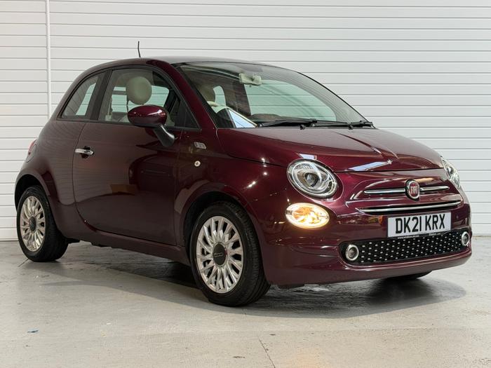 Used 2021 Fiat 500 1.0 MHEV Lounge Hatchback 3dr Petrol Manual Euro 6 (s/s) (70 bhp) Red at Windsors of Wallasey