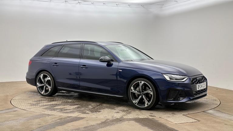 Used 2024 AUDI A4 Avant 2.0 TFSI 40 Black Edition Estate 5dr Petrol S Tronic Euro 6 (s/s) (204 ps) Blue at JCT600