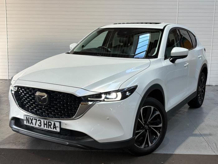 Used 2023 Mazda CX-5 2.0 e-SKYACTIV G MHEV Exclusive-Line SUV 5dr Petrol Manual Euro 6 (s/s) (165 ps) White at Windsors of Wallasey