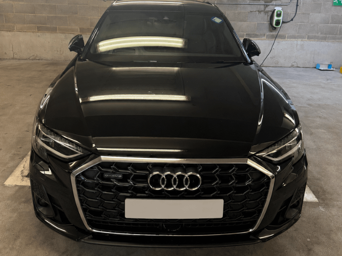 Black Audi A8 Overview Shot