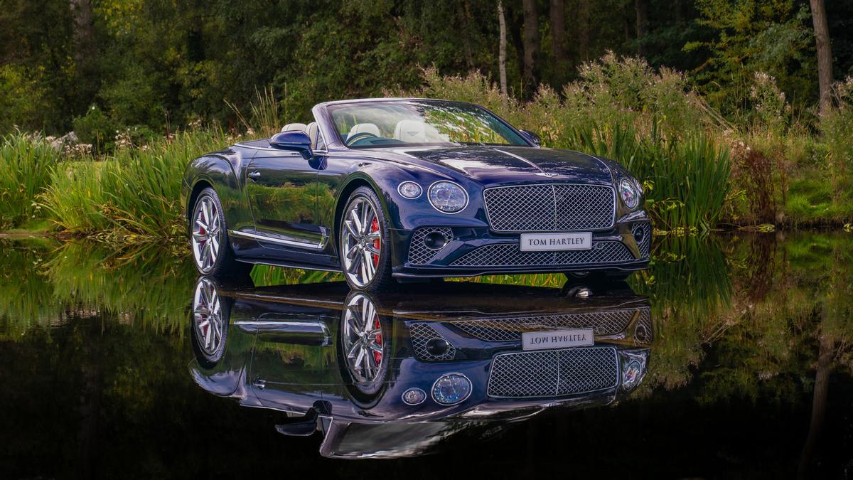 Used 2022 Bentley Continental GTC V8 Mulliner Dark Sapphire Metallic at Tom Hartley