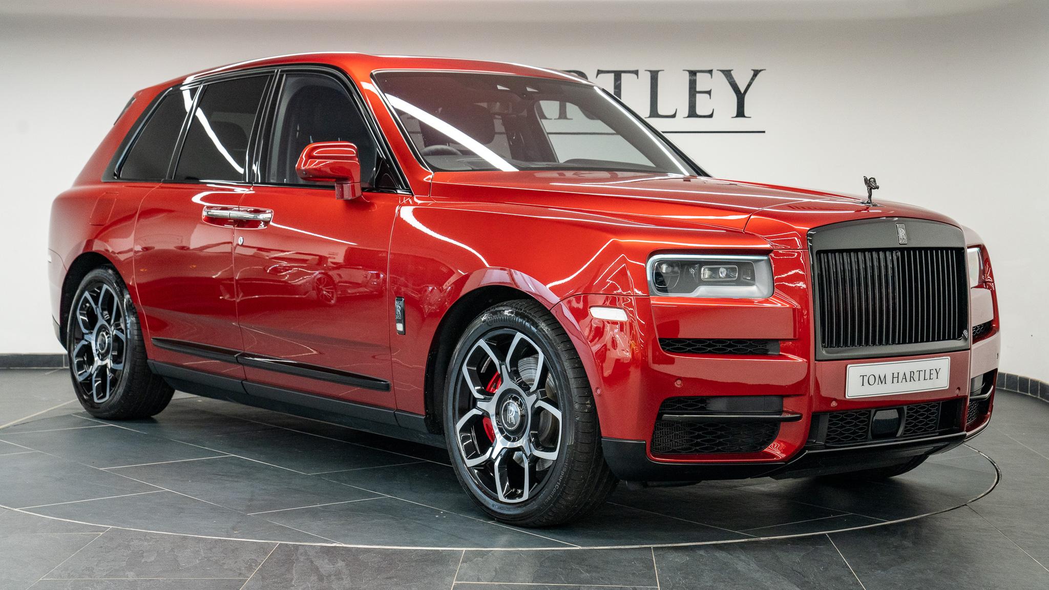 Used 2021 Rolls-Royce Cullinan Black £299,950 14,500 miles Magma Red | Tom Hartley