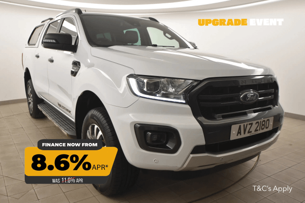Used 2022 Ford RANGER   Pick Up Double Cab Wildtrak 2.0 EcoBlue 213 Auto WHITE at SERE Motors