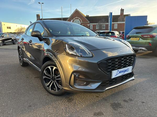 Used 2023 Ford Puma 1.0T EcoBoost MHEV ST-Line SUV 5dr Petrol Hybrid Manual Euro 6 (s/s) (155 ps) Magnetic Grey at Dinnages