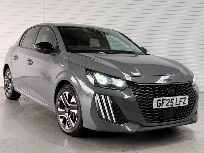 Used 2025 Peugeot 208 1.2 PureTech Allure Hatchback 5dr Petrol Manual Euro 6 (s/s) (100 ps) Grey at Windsors of Wallasey