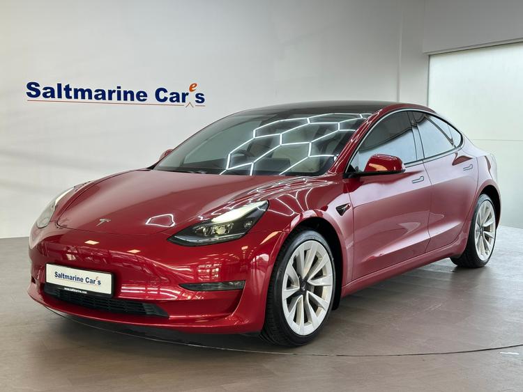 Used 2022 TESLA Model 3 (Dual Motor) Long Range Saloon 4dr Electric Auto 4WDE (346 ps) Red at #sitename#