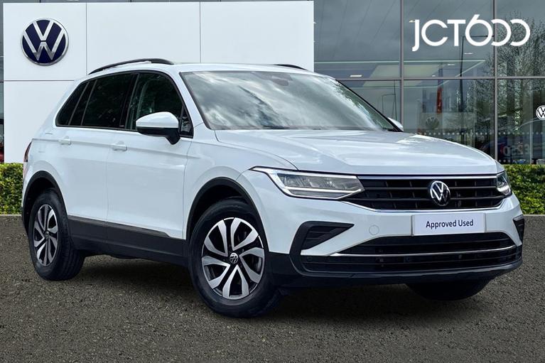 Used 2022 VOLKSWAGEN Tiguan 1.5 TSI Active SUV 5dr Petrol Manual Euro 6 (s/s) (150 ps) White at JCT600