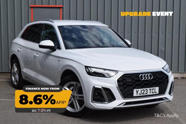 Used 2023 Audi Q5 45 TFSI Quattro S Line 5dr S Tronic White at SERE Motors