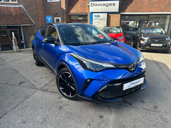 Used 2022 Toyota C-HR 1.8 VVT-h GR SPORT SUV 5dr Petrol Hybrid CVT Euro 6 (s/s) (122 ps) Blue at Dinnages