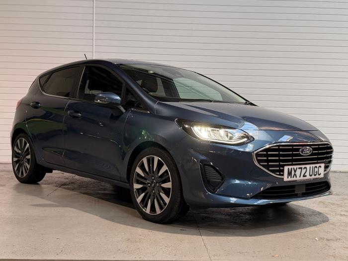 Used 2022 Ford Fiesta 1.0T EcoBoost MHEV Titanium Vignale Hatchback 5dr Petrol Hybrid Manual Euro 6 (s/s) (125 ps) Blue at Gravells