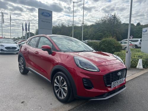 Used 2025 Ford Puma 1.0 MHEV TITANIUM MILD HYBRID AUTO LOW MILEAGE MEGA SPEC Fantastic Red at Lawtons of Tadcaster