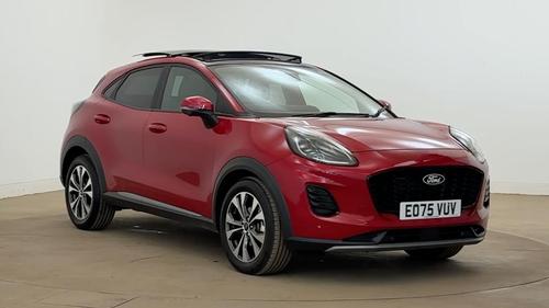 Used 2025 Ford Puma 1.0 MHEV TITANIUM MILD HYBRID AUTO LOW MILEAGE MEGA SPEC Fantastic Red at Lawtons of Tadcaster