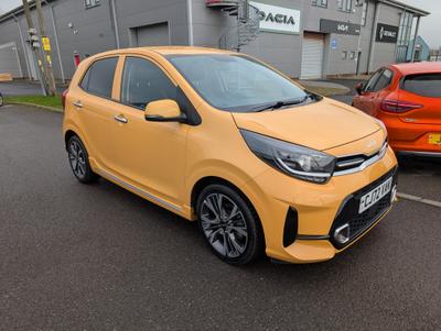 Used 2023 Kia PICANTO 1.0 T-GDi GT-Line S Hatchback 5dr Petrol Manual Euro 6 (s/s) (99 bhp) Yellow at Gravells
