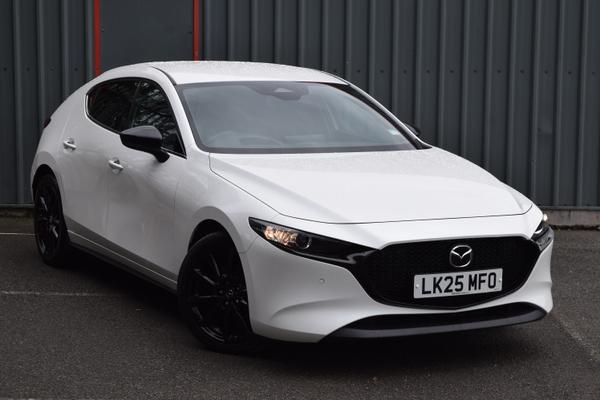 Used 2025 Mazda Mazda3 2.5 e-Skyactiv G MHEV [140] Homura 5dr Auto White at SERE Motors