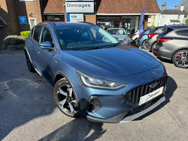 Used 2022 Ford Focus 1.0T EcoBoost Active Hatchback 5dr Petrol Manual Euro 6 (s/s) (125 ps) Chrome Blue at Dinnages