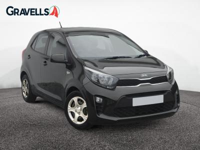 Used 2020 Kia PICANTO 1.0 1 Hatchback 5dr Petrol Manual Euro 6 (s/s) (66 bhp) midnight black at Gravells