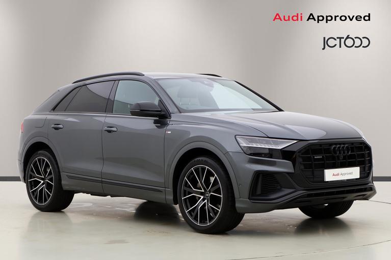 Used 2022 Audi Q8 3.0 TFSI V6 55 Black Edition SUV 5dr Petrol Tiptronic quattro Euro 6 (s/s) (340 ps) Grey at JCT600