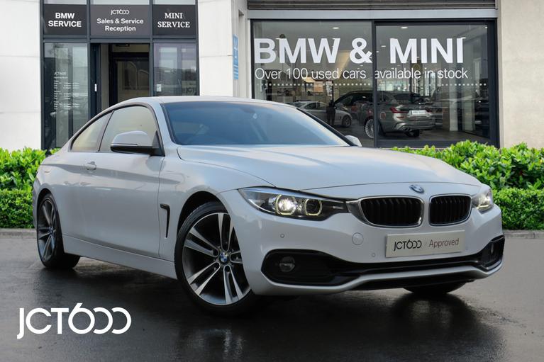 Used 2018 BMW 4 Series 420i Sport Coupe Alpine White at JCT600