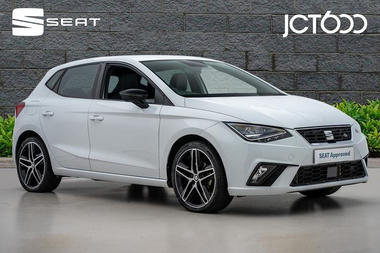 Used 2021 SEAT Ibiza 1.0 TSI FR Sport Hatchback 5dr Petrol Manual Euro 6 (s/s) (110 ps) White at JCT600