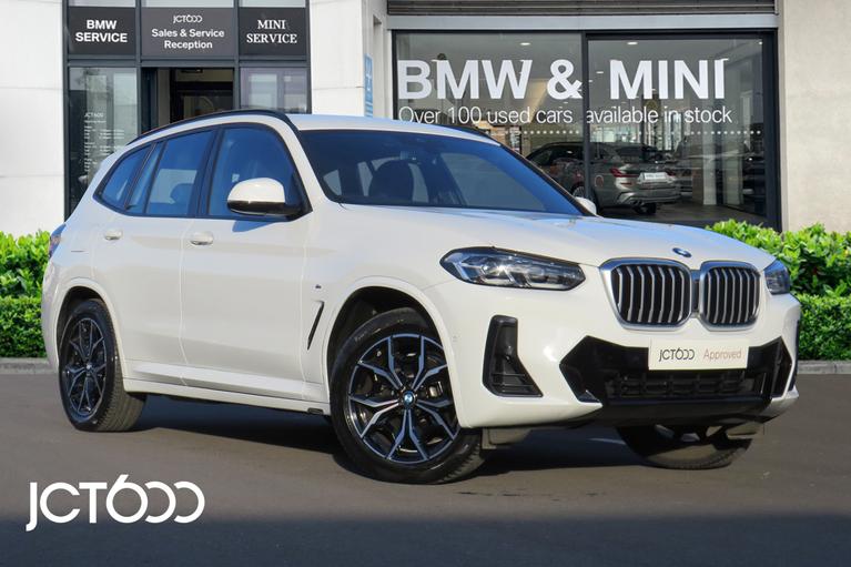 Used 2022 BMW X3 20i MHT M Sport XDrive Alpine White at JCT600