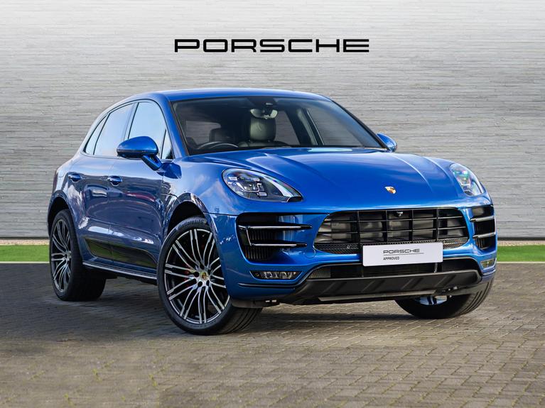 Used 2017 PORSCHE Macan 3.6T V6 Turbo SUV 5dr Petrol PDK 4WD Euro 6 (s/s) (400 ps) Blue at JCT600