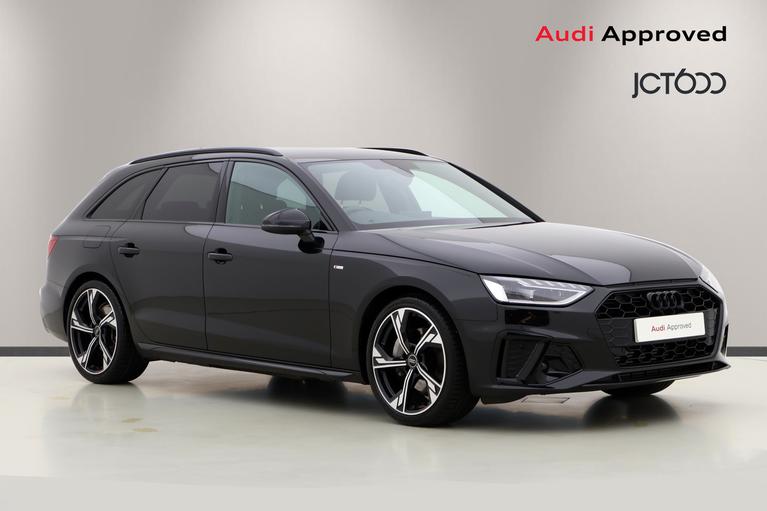 Used 2024 AUDI A4 Avant 40 TFSI 204 Black Edition 5dr S Tronic Mythos black, metallic at JCT600