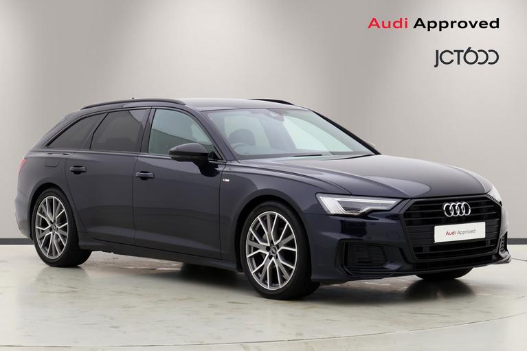 Used 2021 AUDI A6 Avant 2.0 TDI 40 Black Edition Estate 5dr Diesel S Tronic Euro 6 (s/s) (204 ps) Blue at JCT600