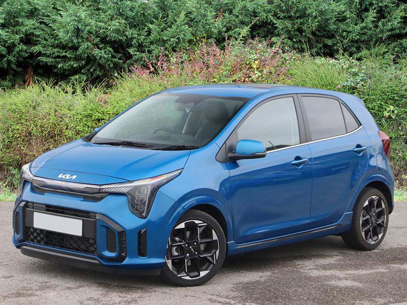 Blue 2025 Kia Picanto Hatchback Front-wheel drive Manual