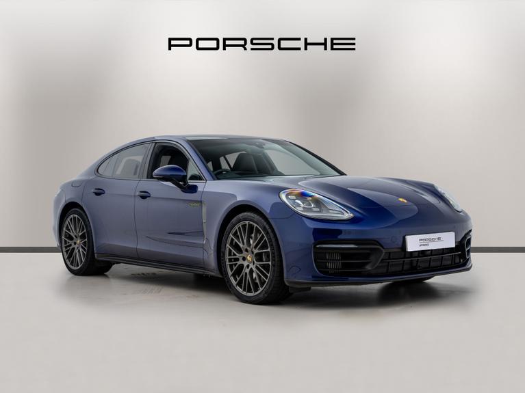 Used 2023 PORSCHE Panamera 2.9 V6 E-Hybrid 17.9kWh 4 Platinum Edition Saloon 5dr Petrol Plug-in Hybrid PDK 4WD Euro 6 (s/s) (462 ps) Blue at JCT600