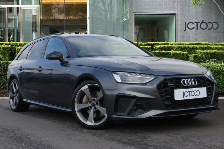 Used 2021 Audi A4 Avant 2.0 TFSI 45 Black Edition Estate 5dr Petrol S Tronic quattro Euro 6 (s/s) (265 ps) Grey at JCT600