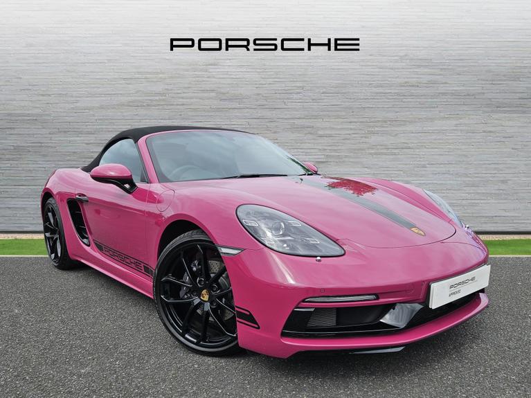 Used 2023 PORSCHE 718 Boxster 2.0T Style Edition Convertible 2dr Petrol PDK Euro 6 (s/s) (300 ps) Pink at JCT600