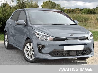 Used 2023 Kia RIO 1.0 T-GDi MHEV 3 Hatchback 5dr Petrol Hybrid Manual Euro 6 (s/s) (118 bhp) Grey at Gravells