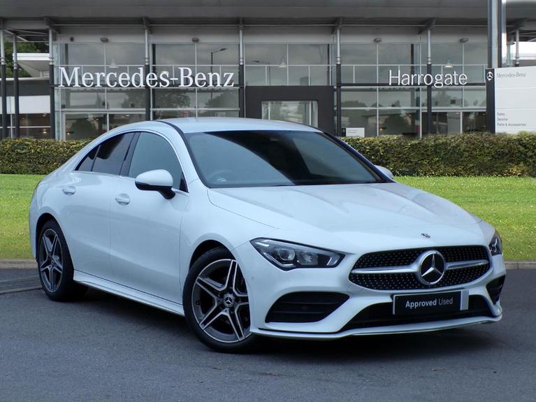 Used 2021 MERCEDES-BENZ CLA Class 1.3 CLA180 AMG Line Coupe 4dr Petrol 7G-DCT Euro 6 (s/s) (136 ps) Digital White Metallic at JCT600