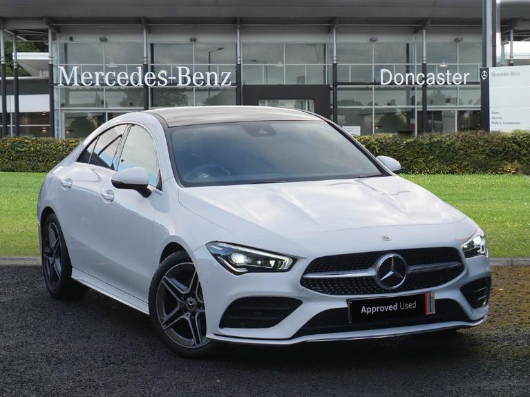 Used 2021 MERCEDES-BENZ CLA Class 1.3 CLA180 AMG Line (Premium Plus 2) Coupe 4dr Petrol 7G-DCT Euro 6 (s/s) (136 ps) White at JCT600