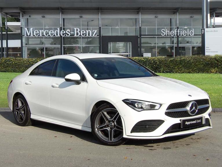 Used 2021 MERCEDES-BENZ CLA Class 1.3 CLA180 AMG Line Coupe 4dr Petrol 7G-DCT Euro 6 (s/s) (136 ps) White at JCT600