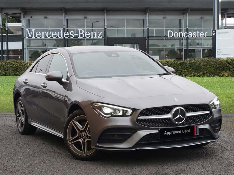 Used 2021 MERCEDES-BENZ CLA Class 1.3 CLA250e 15.6kWh AMG Line (Premium) Coupe 4dr Petrol Plug-in Hybrid 8G-DCT Euro 6 (s/s) (218 ps) Grey at JCT600