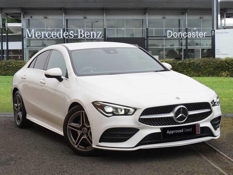 Used 2021 MERCEDES-BENZ CLA Class 1.3 CLA200 AMG Line Coupe 4dr Petrol 7G-DCT Euro 6 (s/s) (163 ps) White at JCT600